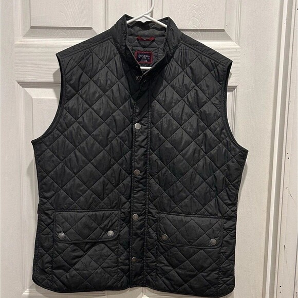 Untuckit Men's Wynnwood Quilted Lightweight Vest‎ Size Large Snap Pockets Gray - Picture 1 of 9
